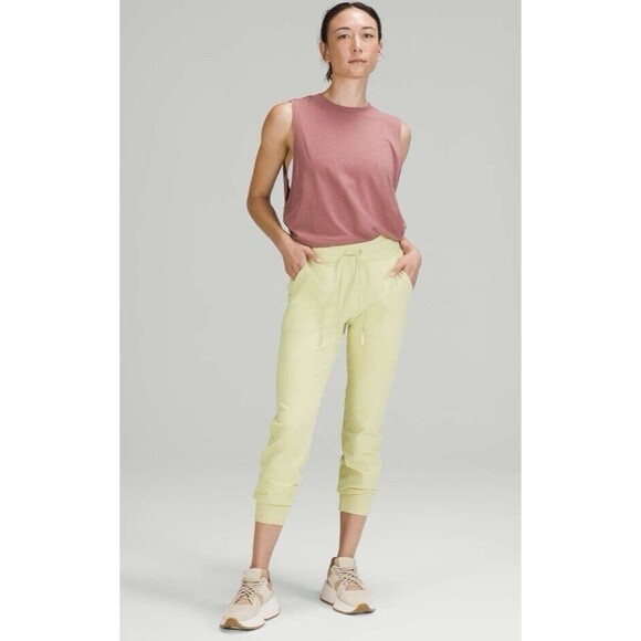 Lululemon Women’s Ready to Rulu High-Rise Jogger 7/8 Dew Green Yellow Size 2 - Picture 1 of 16